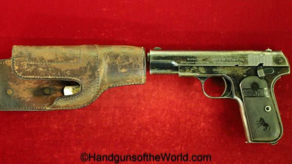 Colt, 1908, Pocket, Hammerless, .380, New York Police Department, with Holster, NYPD, NYC, NY, PD, Handgun, Pistol, C&R, Collectible, 380, acp, auto