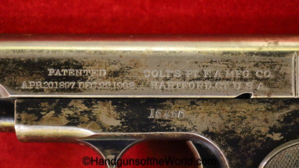 Colt, 1908, Pocket, Hammerless, .380, New York Police Department, with Holster, NYPD, NYC, NY, PD, Handgun, Pistol, C&R, Collectible, 380, acp, auto