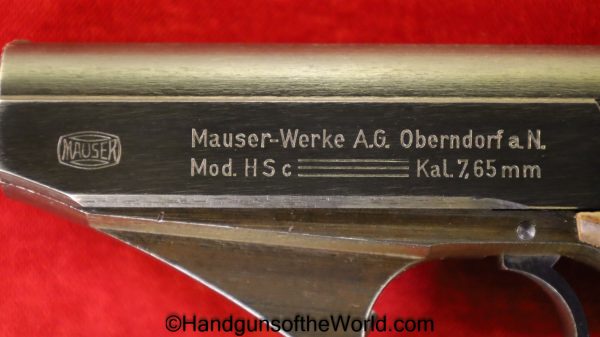 Mauser, HSc, 7.65mm, Late War, with Capture Paper, German, Germany, Handgun, Pistol, C&R, Collectible, Pocket, WWII, WW2, 7.65, 32, .32, acp, auto