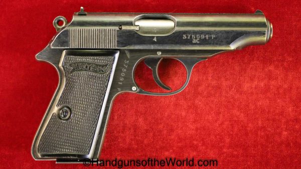 Walther, PP, 7.65mm, AC, Slide, Code, German, WWII, WW2, Germany, Handgun, Pistol, C&R, Collectible, Pocket, 7.65, 32, .32, acp, auto, Hand gun, Late