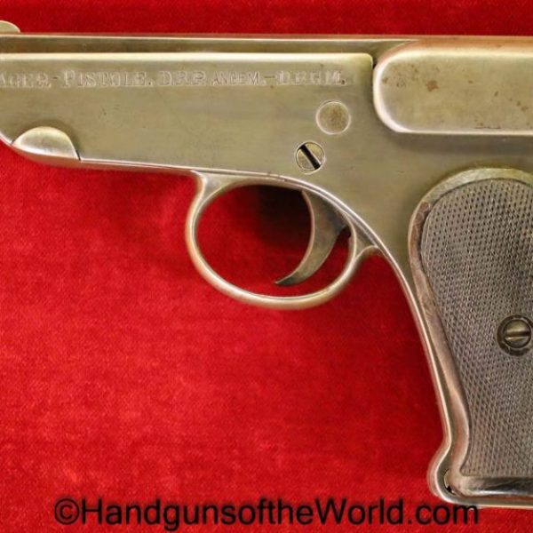 Jager, Pocket, 7.65mm, Germany, German, WWI, WW1, Era, Handgun, Pistol, C&R, Collectible, 7.65, 32, .32, acp, auto, Jaeger, Hand gun, Stamped, Steel, Parts