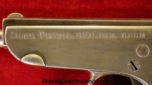 Jager, Pocket, 7.65mm, Germany, German, WWI, WW1, Era, Handgun, Pistol, C&R, Collectible, 7.65, 32, .32, acp, auto, Jaeger, Hand gun, Stamped, Steel, Parts