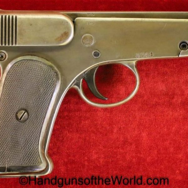 Jager, Pocket, 7.65mm, Germany, German, WWI, WW1, Era, Handgun, Pistol, C&R, Collectible, 7.65, 32, .32, acp, auto, Jaeger, Hand gun, Stamped, Steel, Parts