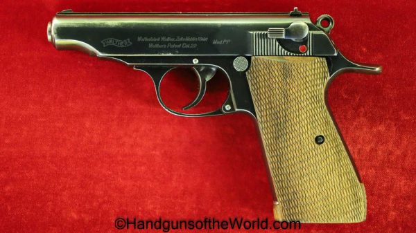 Walther, PP, .22, Special Order, Olympia Tang, Target Grips, German, Germany, Handgun, Pistol, C&R, Collectible, 22, 22lr, .22lr, Hand gun, Rare