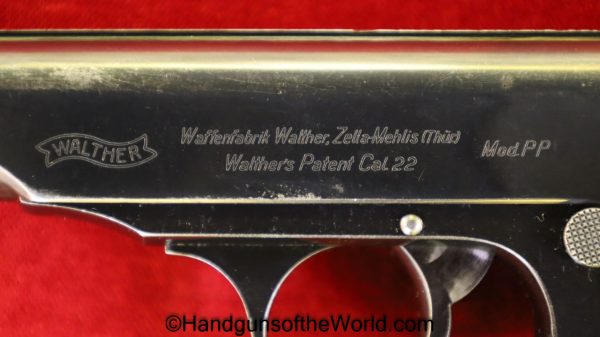 Walther, PP, .22, Special Order, Olympia Tang, Target Grips, German, Germany, Handgun, Pistol, C&R, Collectible, 22, 22lr, .22lr, Hand gun, Rare