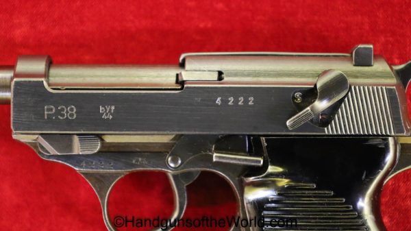 Walther, P-38, Mauser, BYF44, 9mm, WWII, German, Police, WW2, Germany, Handgun, Pistol, C&R, Collectible, 1944, byf, Eagle/L, E/L, P38, P.38, P 38, byf 44