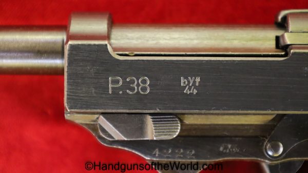 Walther, P-38, Mauser, BYF44, 9mm, WWII, German, Police, WW2, Germany, Handgun, Pistol, C&R, Collectible, 1944, byf, Eagle/L, E/L, P38, P.38, P 38, byf 44