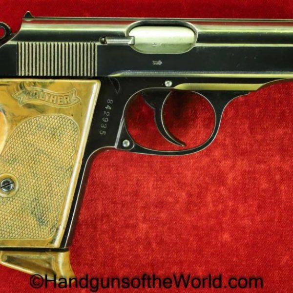 Walther, PPk, 7.65mm, RZM, Slide Logo, German, Germany, Handgun, Pistol, C&R, Collectible, Pocket, 1935, WWII, WW2, NSDAP, 32, .32, acp, auto, 7.65