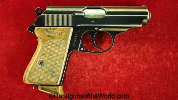 Walther, PPk, 7.65mm, RZM, Slide Logo, German, Germany, Handgun, Pistol, C&R, Collectible, Pocket, 1935, WWII, WW2, NSDAP, 32, .32, acp, auto, 7.65