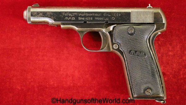 MAB, Model D, 7.65mm, German, WWII, WW2, Germany, French, France, Handgun, Pistol, C&R, Collectible, D, with Holster, 32, .32, acp, auto, 7.65, Model