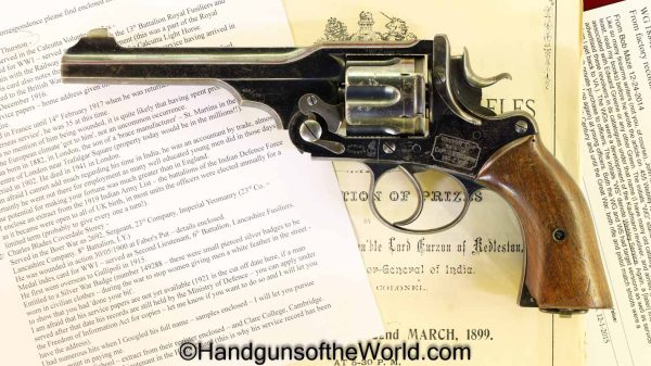 Webley, WG, Army, Model, .455, .476, Shooting Prize, with Provenance, Handgun, Revolver, C&R, Collectible, WG Army, Model, 455, 476, English, British