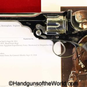 Webley, WG, Target Model, .450/.455, Inscribed, with Provenance, Handgun, Revolver, C&R, Collectible, Target, Model, 455, .455, British, English, UK