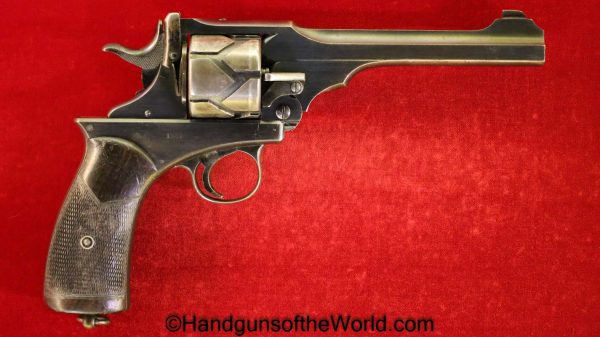 Webley, 1901, Fosbery, .455, Inscribed, with WWI KIA Provenance, with Provenance, Handgun, Revolver, C&R, Collectible, 455, English, British, UK, WWI, WW1