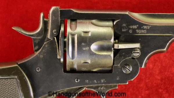 Webley, Mark VI, .45acp, Service Revolver, Royal Air Force, RAF, Revolver, Handgun, C&R, Collectible, British, English, UK, 45, .45, acp, auto, Mark 6