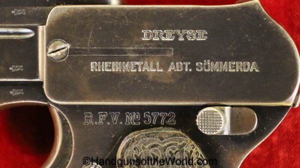 Dreyse, 1907, 7.65mm, RFV Marked, RFV, German, Germany, Handgun, Pistol, C&R, Collectible, 32, .32, acp, auto, 7.65, Model, Pocket, Vintage, Old