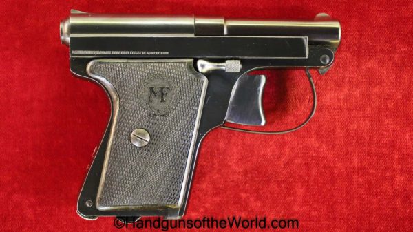 Manufacture Francais D'Armes et Cycles, Pocket, 6.35mm, Bank of France, Marked, France, French, Model 802, Le Francais, Handgun, Pistol, C&R, Collectible