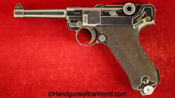 Luger, Mauser, P.08, S/42, G Date, 9mm, German, WWII, WW2, Germany, Handgun, Pistol, C&R, Collectible, P08, P 08, P-08, G, Date, S-42, Hand gun, 1935