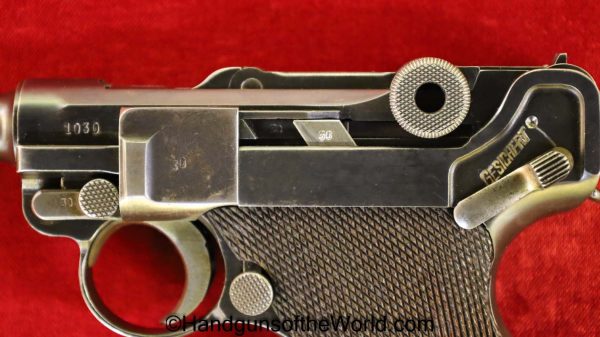 Luger, Mauser, P.08, S/42, G Date, 9mm, German, WWII, WW2, Germany, Handgun, Pistol, C&R, Collectible, P08, P 08, P-08, G, Date, S-42, Hand gun, 1935