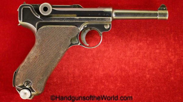 Luger, Mauser, P.08, S/42, G Date, 9mm, German, WWII, WW2, Germany, Handgun, Pistol, C&R, Collectible, P08, P 08, P-08, G, Date, S-42, Hand gun, 1935