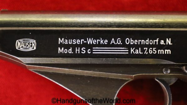 Mauser, HSc, 7.65mm, German, Police, Eagle L, Matching Magazine, Matching Mag, Matching Clip, Germany, Handgun, Pistol, C&R, Collectible, WWII, WW2