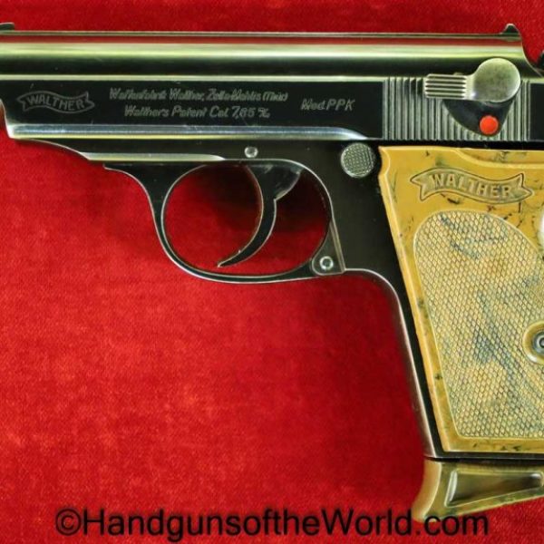 Walther, PPk, 7.65mm, WWII, Era, WW2, German, Germany, 1940, Handgun, Pistol, C&R, Collectible, Pocket, 32, .32, acp, auto, 7.65, Commercial, E/N, Eagle/N