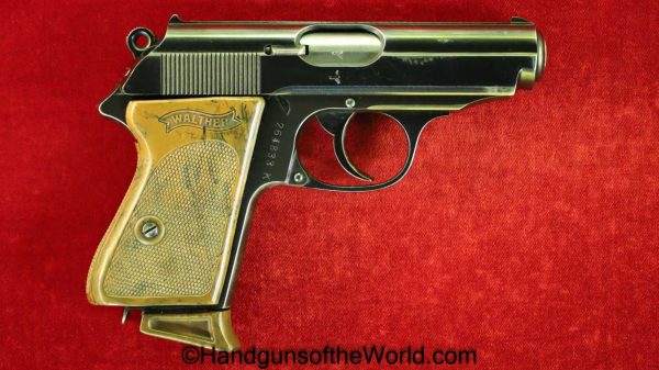 Walther, PPk, 7.65mm, WWII, Era, WW2, German, Germany, 1940, Handgun, Pistol, C&R, Collectible, Pocket, 32, .32, acp, auto, 7.65, Commercial, E/N, Eagle/N