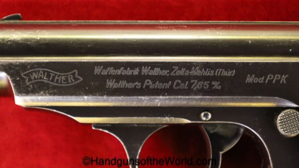 Walther, PPk, 7.65mm, SS Contract, 4th Variation, SS, Contract, German, Germany, WWII, WW2, Handgun, Pistol, C&R, Collectible, Fourth, Variant, Variation