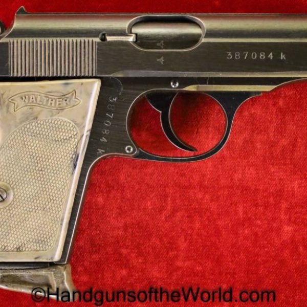 Walther, PPk, 7.65mm, Police, Eagle C, Gray, Grips, Magazine Base, Grey, German, Germany, Handgun, Pistol, C&R, Collectible, WWII, WW2, Grip, 32, .32, 7.65