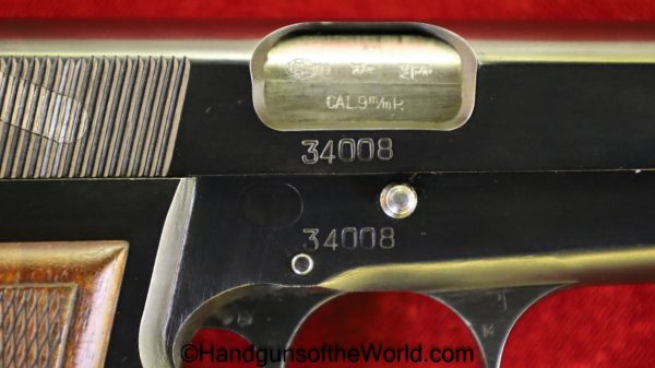 FN Browning High Power, 9mm, West German Police Issue with 2 Matching Magazines Rig - Image 12