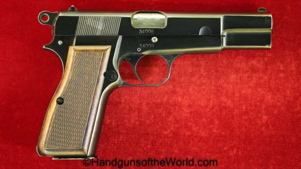 FN, Browning, High Power, 9mm, West German, Police, 2 Matching Magazines, Rig, 2 Matching Mags, Handgun, Pistol, C&R, Collectible, German, West Germany