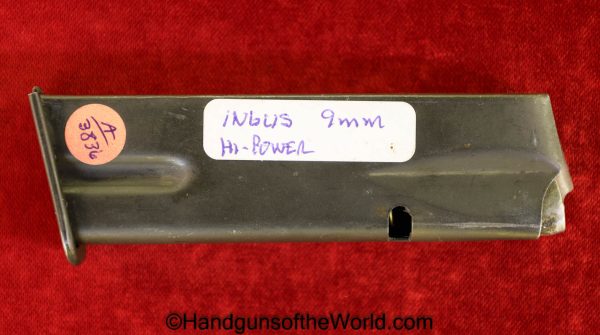 Inglis, High Power, 9mm, Magazine, Clip, Mag, Original, Collectible, Canada, Canadian, Handgun, Pistol, Hand gun, Hi Power, Hi-Power, High, Power, WWII