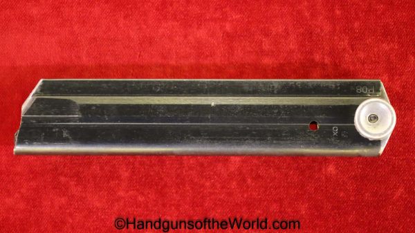 Luger, P.08, 9mm, Magazine, Clip, #6312, Aluminum base, East German, Police, Original, Collectible, Mag, German, Germany, WWII, WW2, 6312, P08, P 08, P-08