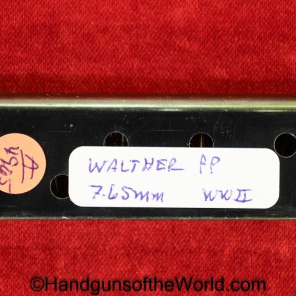 Walther, PP, 7.65mm, WWII, Era, Magazine, Clip, Mag, Original, Collectible, WW2, German, Germany, Handgun, Pistol, 7.65, 32, .32, acp, auto, Finger Extension