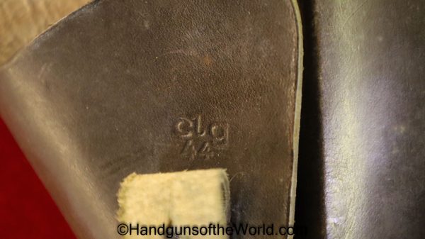 FN, Browning, High Power, Holster, German, Late War, brown, leather, breakaway, pattern, Germany, WWII, CLC44, WaA866, Original, Collectible, WW2, 1944, 44