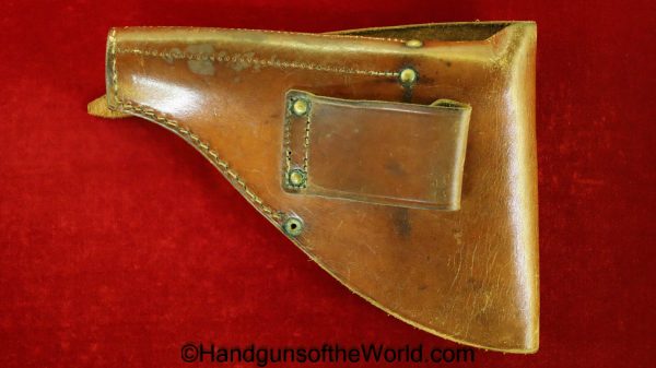 FN, 1922, Browning, Holster, Brown, leather, #159298, 159298, Original, Collectible, Handgun, Pistol, Hand gun, Cleaning Rod Slot, Vintage, Real