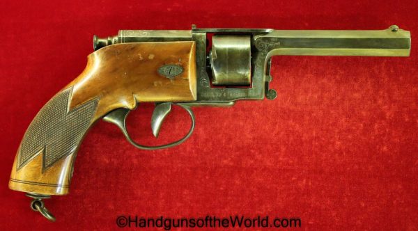 Dreyse, 1861, Kufahl, Needlefire, Revolver, 39.4 1/2, Caliber, Needle Fire, Model, German, Germany, Handgun, Antique, Collectible, Non-FFL, Non FFL