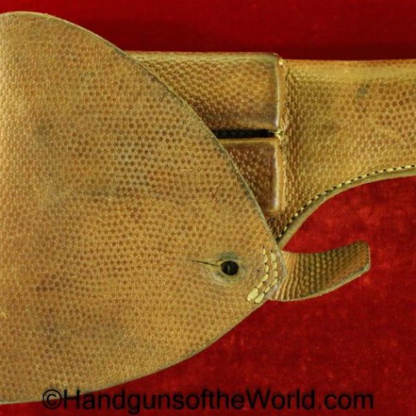 Husqvarna, 1907, Holster, FN, Browning, 1903, Original, Collectible, Sweden, Swedish, Brown, Leather, Pebble Grain, Handgun, Pistol, Hand gun