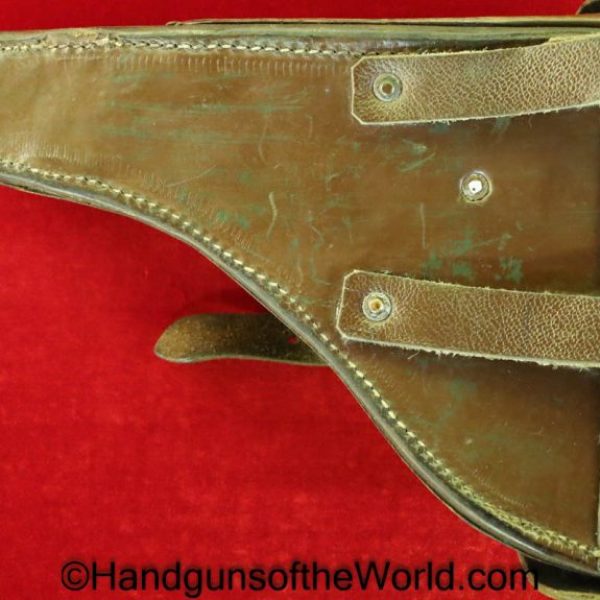 Lahti, L-35, Holster, Brown, Leather, Finnish, Military, SA, Finland, Handgun, Pistol, Original, Collectible, L35, L 35, L.35, WWII, WW2, Hand gun