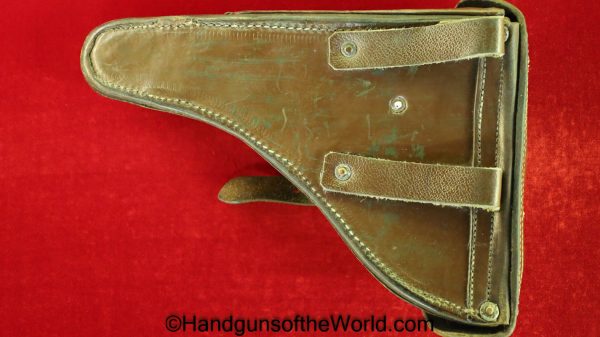 Lahti, L-35, Holster, Brown, Leather, Finnish, Military, SA, Finland, Handgun, Pistol, Original, Collectible, L35, L 35, L.35, WWII, WW2, Hand gun