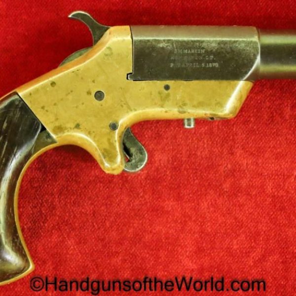 Marlin, Victor, .38, Single Shot, Derringer, Handgun, Antique, Non-FFL, Non FFL, 38, .38RF, 38RF, RF, American, Americana, USA, America, Hand gun