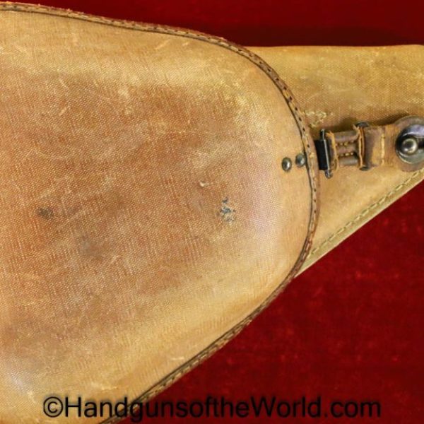 Nambu, Type 14, Holster, Late War, Rubberized canvas, Handgun, Pistol, Original, Collectible, Type, 14, WWII, WW2, Japan, Japanese, Vintage