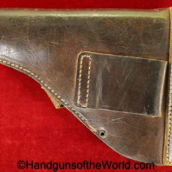 Unique, Kriegsmodell, 17, Holster, Model, 17, Kriegsmodel, Brown, Leather, German, WaAD20, WaA D20, Germany, WWII, WW2, France, French, Model 17