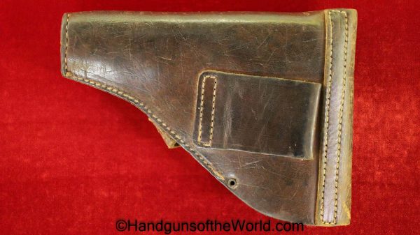 Unique, Kriegsmodell, 17, Holster, Model, 17, Kriegsmodel, Brown, Leather, German, WaAD20, WaA D20, Germany, WWII, WW2, France, French, Model 17