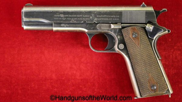 Colt, 1911, .45acp, US, Army, 1918, Handgun, Pistol, C&R, Collectible, 45, .45, acp, auto, Hand gun, WWI, WW1, American, America, Americana, USA