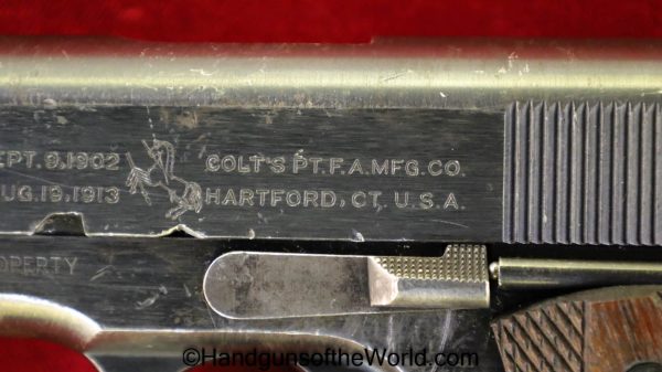 Colt, 1911, .45acp, US, Army, 1918, Handgun, Pistol, C&R, Collectible, 45, .45, acp, auto, Hand gun, WWI, WW1, American, America, Americana, USA