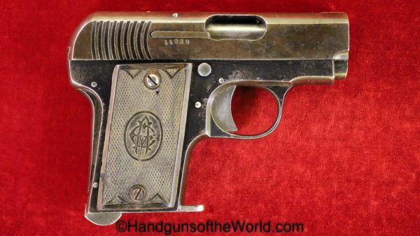 Echave Arizmendi, Bronco, 1918, 7.65mm, 7.65, 32, .32, acp, auto, Ruby, 6 Shot, 6-Shot, Handgun, Pistol, C&R, Collectible, Spain, Spanish, Pocket, Model