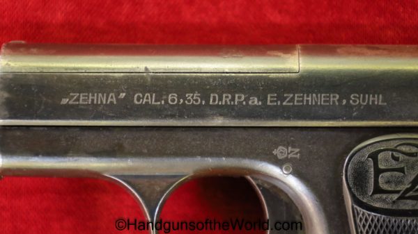 Zehner, Zehna, 6.35mm, German, Germany, Handgun, Pistol, C&R, Collectible, 6.35, 25, .25, acp, auto, VP, Vest Pocket, Hand gun, 2nd, Variant, Variation