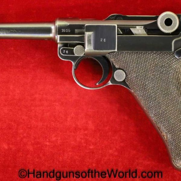 Luger, P.08, Mauser, 42-1940, 9mm, German, WWII, Matching Magazine, Matching Mag, Germany, WW2, Handgun, Pistol, C&R, Collectible, 42, 1940, P08, P 08