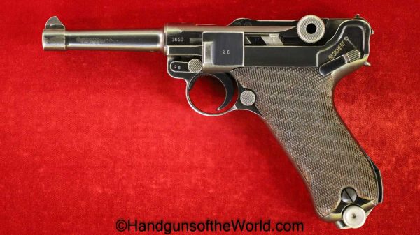 Luger, P.08, Mauser, 42-1940, 9mm, German, WWII, Matching Magazine, Matching Mag, Germany, WW2, Handgun, Pistol, C&R, Collectible, 42, 1940, P08, P 08