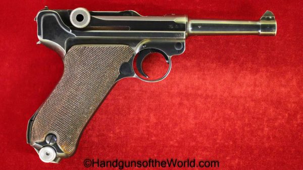 Luger, P.08, Mauser, 42-1940, 9mm, German, WWII, Matching Magazine, Matching Mag, Germany, WW2, Handgun, Pistol, C&R, Collectible, 42, 1940, P08, P 08
